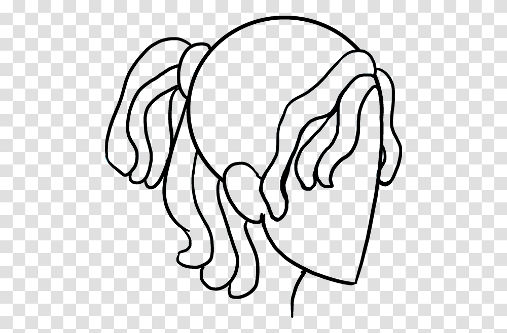 How To Draw Dreadlocks, Hair, Silhouette Transparent Png