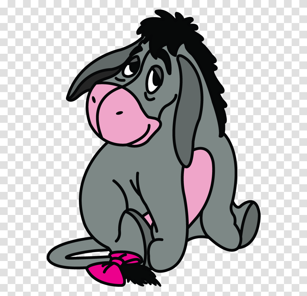 How To Draw Eeyore Winnie The Pooh And Friends Easy Easy Drawings Of Winnie The Pooh, Snout, Mammal, Animal, Head Transparent Png