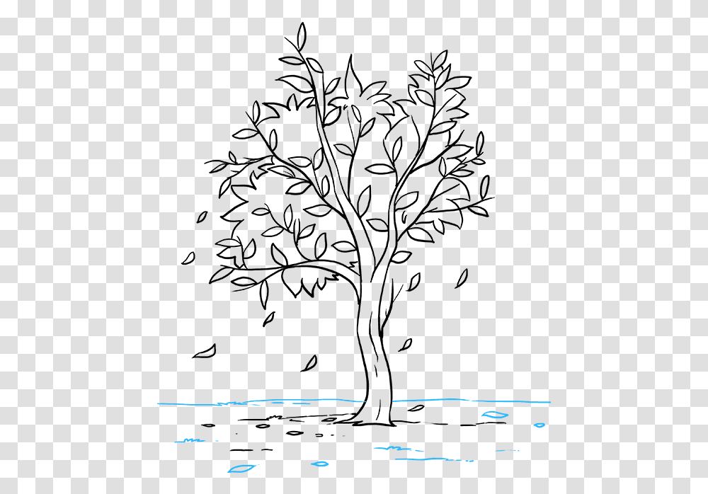 How To Draw Fall Tree, Monitor, Screen, Electronics, Display Transparent Png