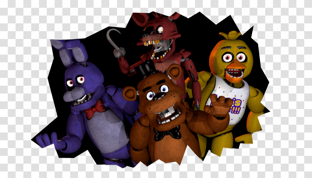 How To Draw Five Nights At Freddys Videos Characters Five Nights At Freddy's, Toy, Figurine, Plush, Costume Transparent Png