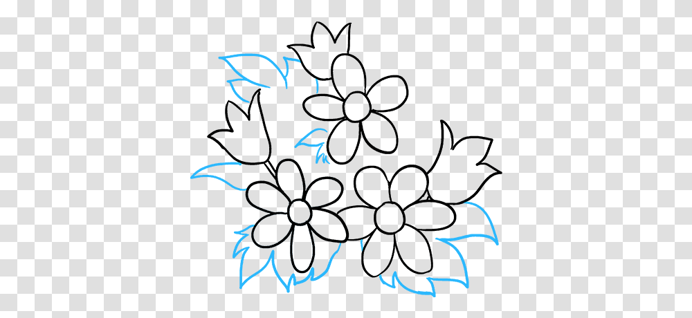 How To Draw Flower Bouquet Flower Bouquets Easy For Drawing, Pattern Transparent Png