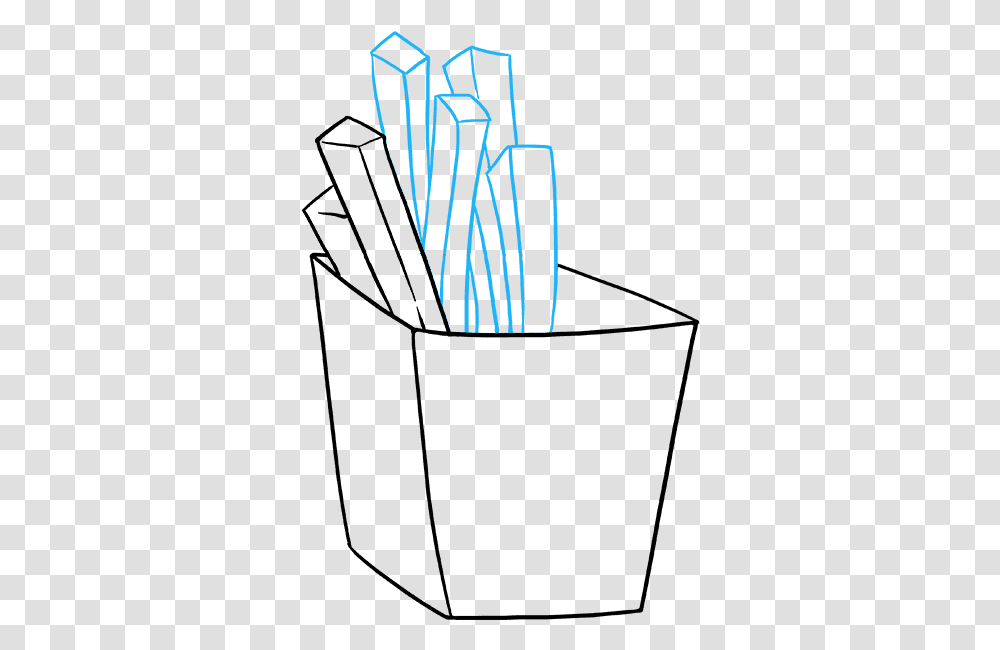 How To Draw French Fries Line Art, Light, Urban Transparent Png