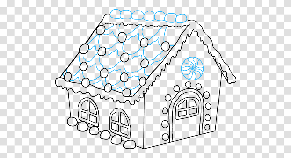 How To Draw Gingerbread House Drawing How To Draw A Gingerbread House, Alphabet, Handwriting, Calligraphy Transparent Png