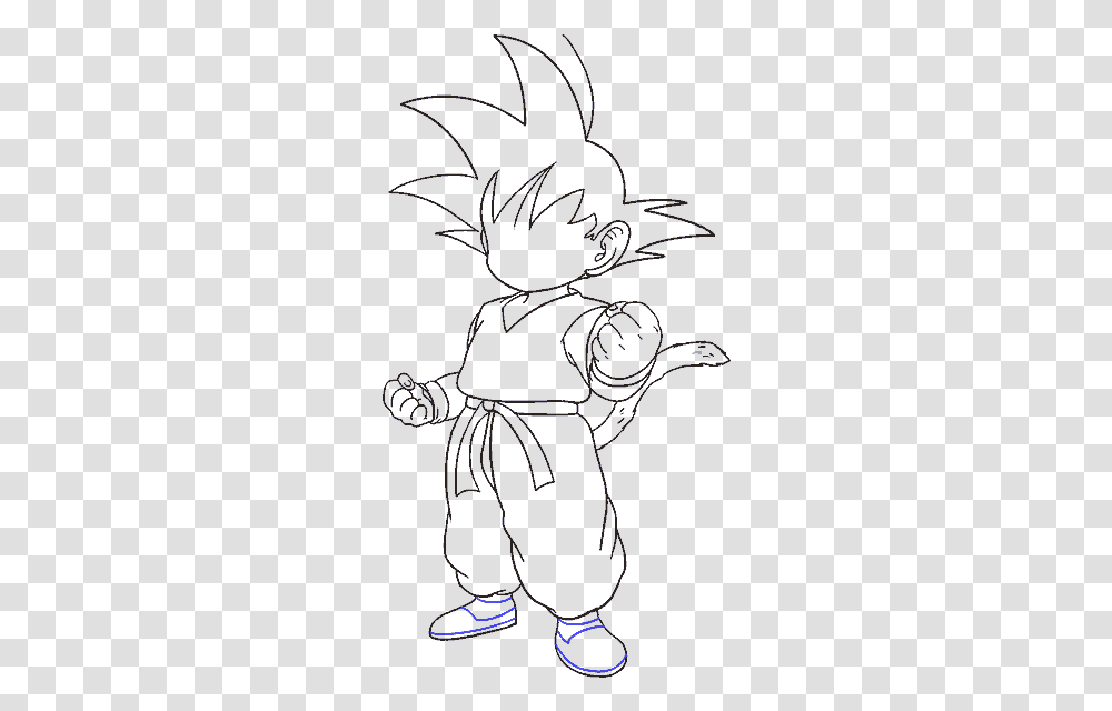 How To Draw Goku Baby Goku Drawing Easy, Person, Floral Design Transparent Png