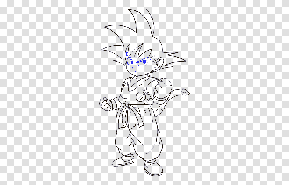 How To Draw Goku Drawing Pictures Of Goku, Person, Human, Light Transparent Png