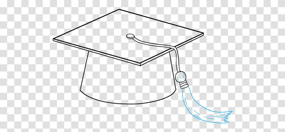 How To Draw Graduation Cap Graduation Cap Hat Drawing, Outdoors Transparent Png