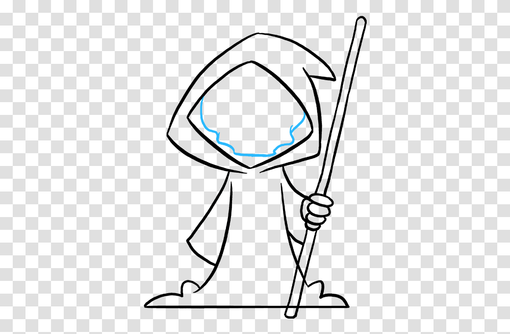 How To Draw Grim Reaper Easy Drawing Grim Reaper, LCD Screen, Monitor, Electronics, Display Transparent Png
