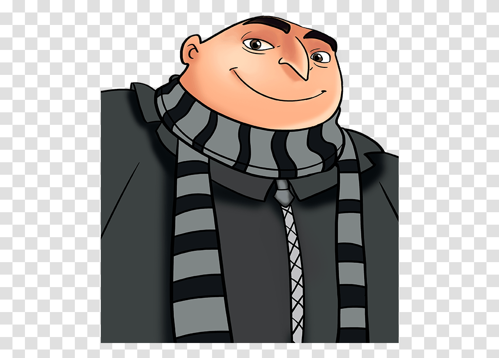 How To Draw Gru Despicable Me Easy Drawing, Apparel, Scarf, Stole Transparent Png