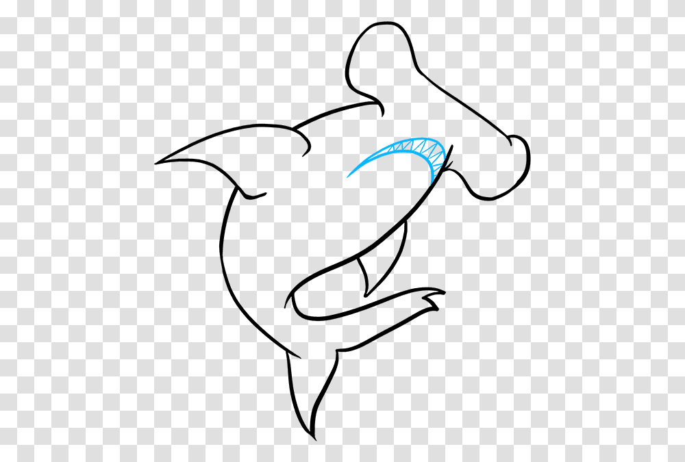 How To Draw Hammerhead Shark Hammerhead Shark Drawing, Outdoors, Nature, Eclipse Transparent Png