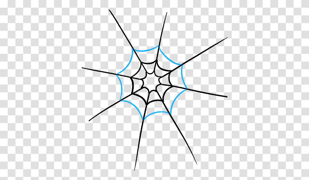 How To Draw How To Draw A Spider Web With Spider In Circle, Batman Logo Transparent Png