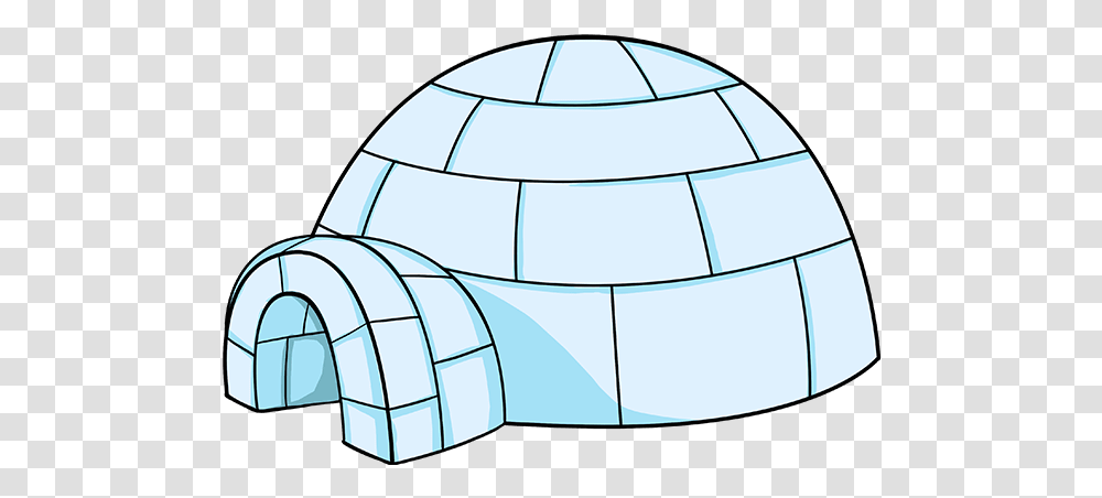 How To Draw Igloo Architecture, Nature, Outdoors, Snow, Soccer Ball Transparent Png
