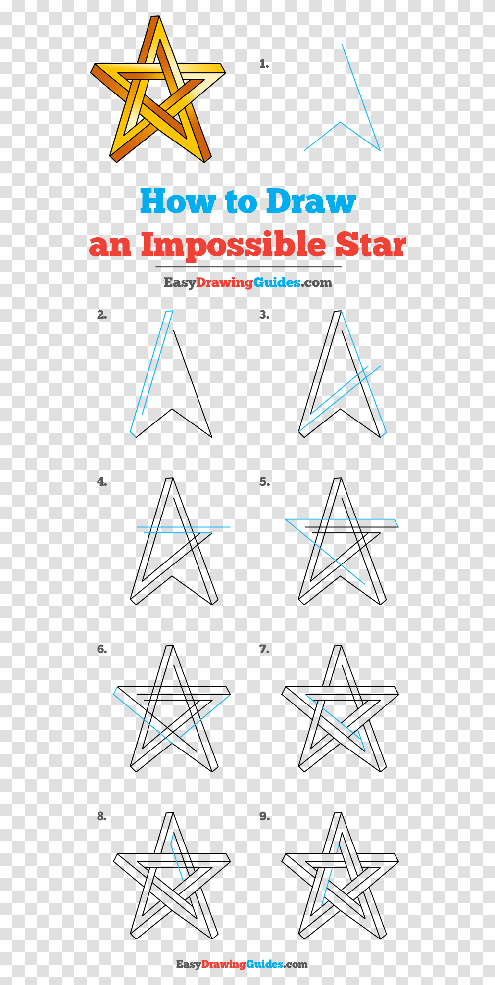 How To Draw Impossible Star Draw An Impossible Star, Plot, Diagram, Outdoors, Nature Transparent Png