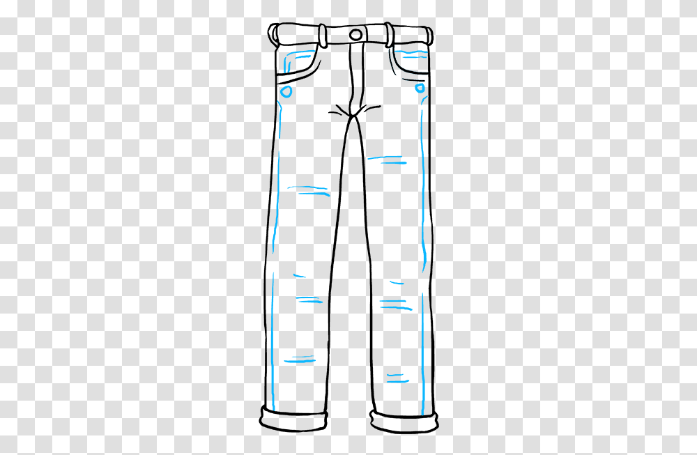How To Draw Jeans Easy To Draw Pants, Electronics, Screen, White Board Transparent Png