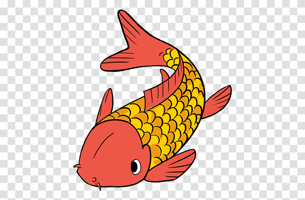 How To Draw Koi Fish Koi Fish Drawing Easy, Dragon, Skin Transparent Png