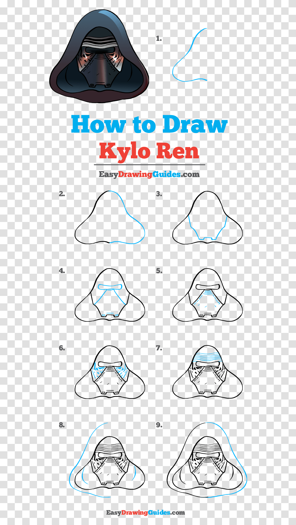 How To Draw Kylo Ren Draw A Vampire Step By Step, Poster, Advertisement, Electronics Transparent Png