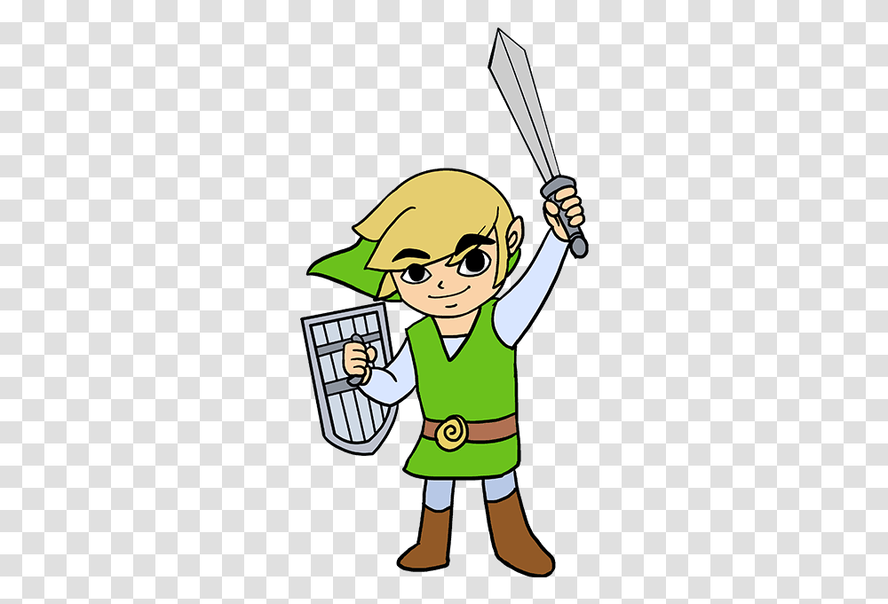 How To Draw Link Drawings Of Zelda Characters, Person, People, Sport, Sunglasses Transparent Png