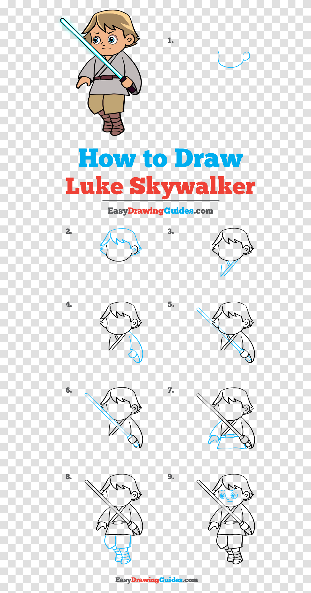 How To Draw Luke Skywalker, Person, Electronics, Astronomy Transparent Png