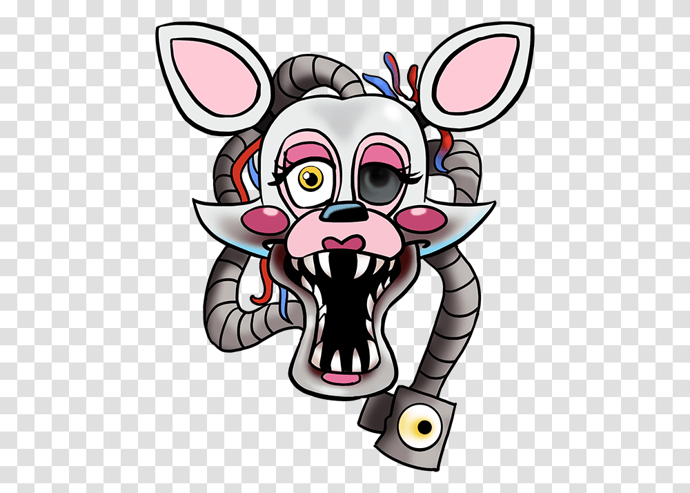 How To Draw Mangle From Five Nights At Freddy S Fnaf Drawing Easy Mangle, Performer, Leisure Activities, Comics Transparent Png