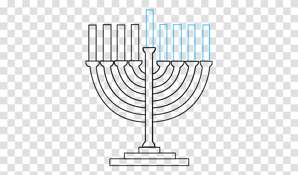 How To Draw Menorah Hanukkah, Word, Alphabet Transparent Png