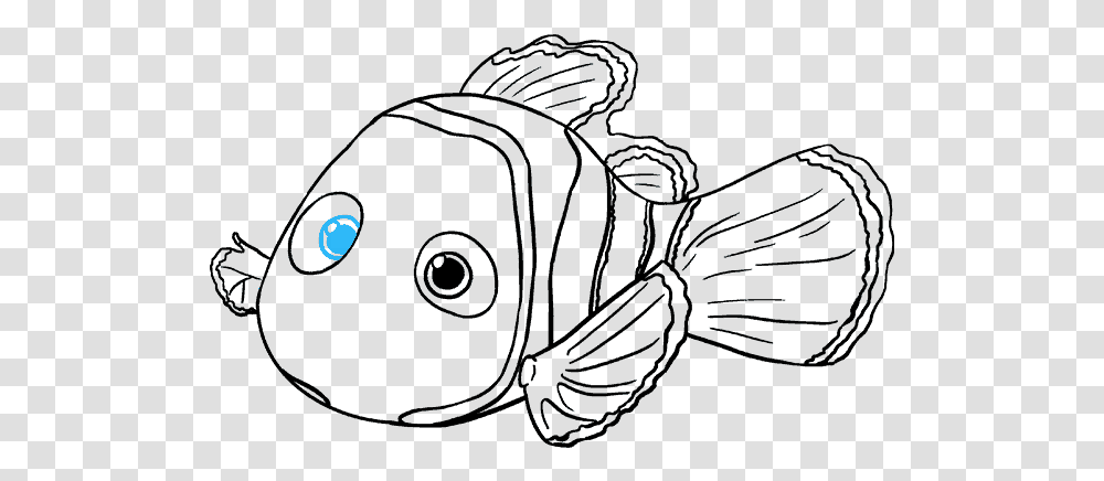 How To Draw Nemo Nemo Black And White, Outdoors, Light, Flare, Animal Transparent Png
