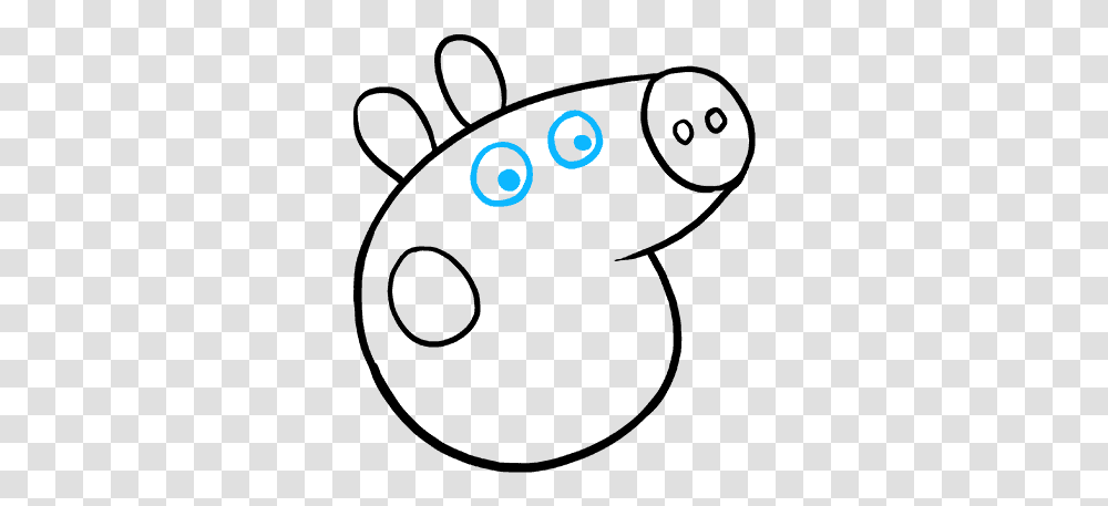 How To Draw Peppa Pig Easy Peppa Pig Drawing, Logo, Trademark Transparent Png