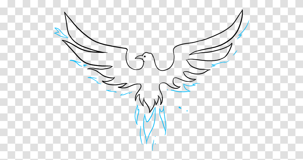How To Draw Phoenix Bird Easy Drawing, Outdoors, Nature, Silhouette, Flare Transparent Png