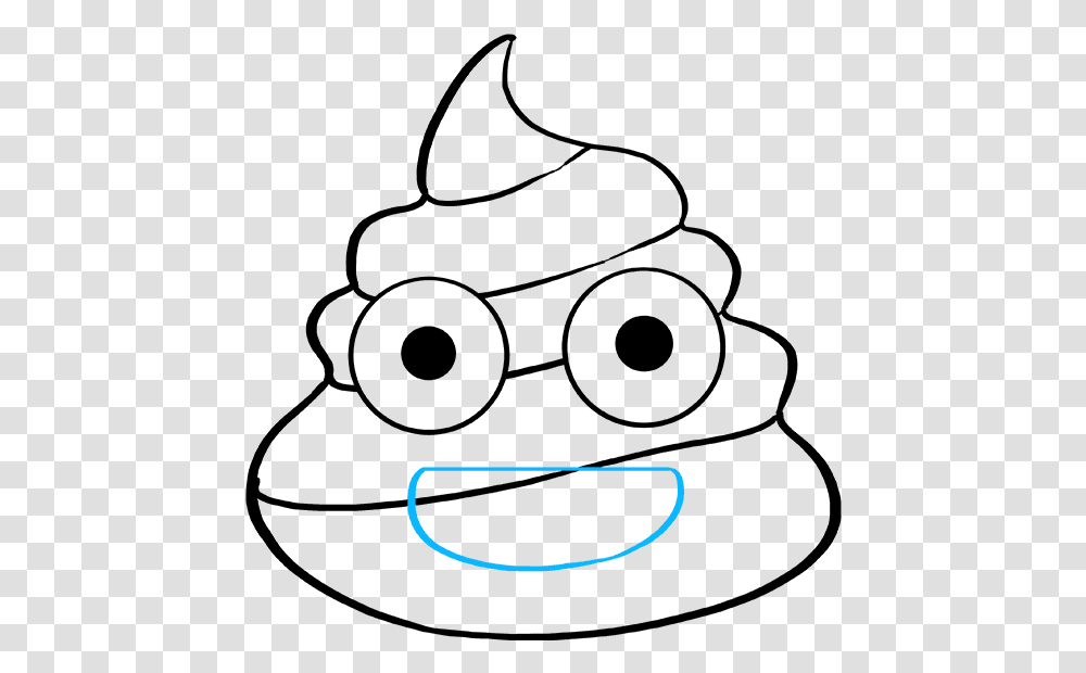 How To Draw Poop Emoji, Logo, Trademark Transparent Png