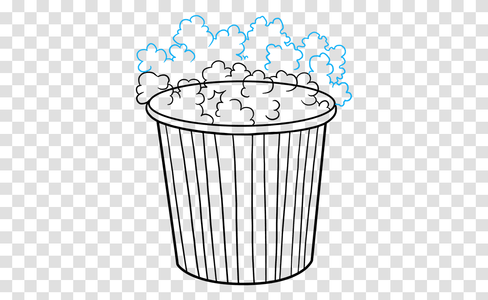 How To Draw Popcorn Drawing Of Popcorn, Alphabet, Outdoors Transparent Png