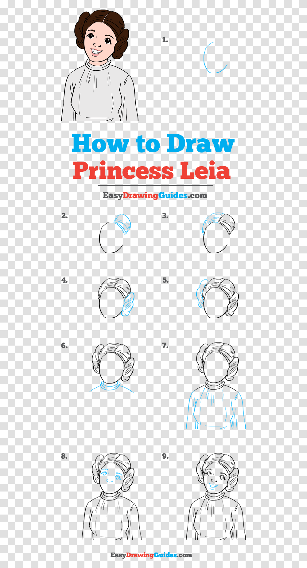 How To Draw Princess Leia Folder Icon, Person, Poster, Number Transparent Png