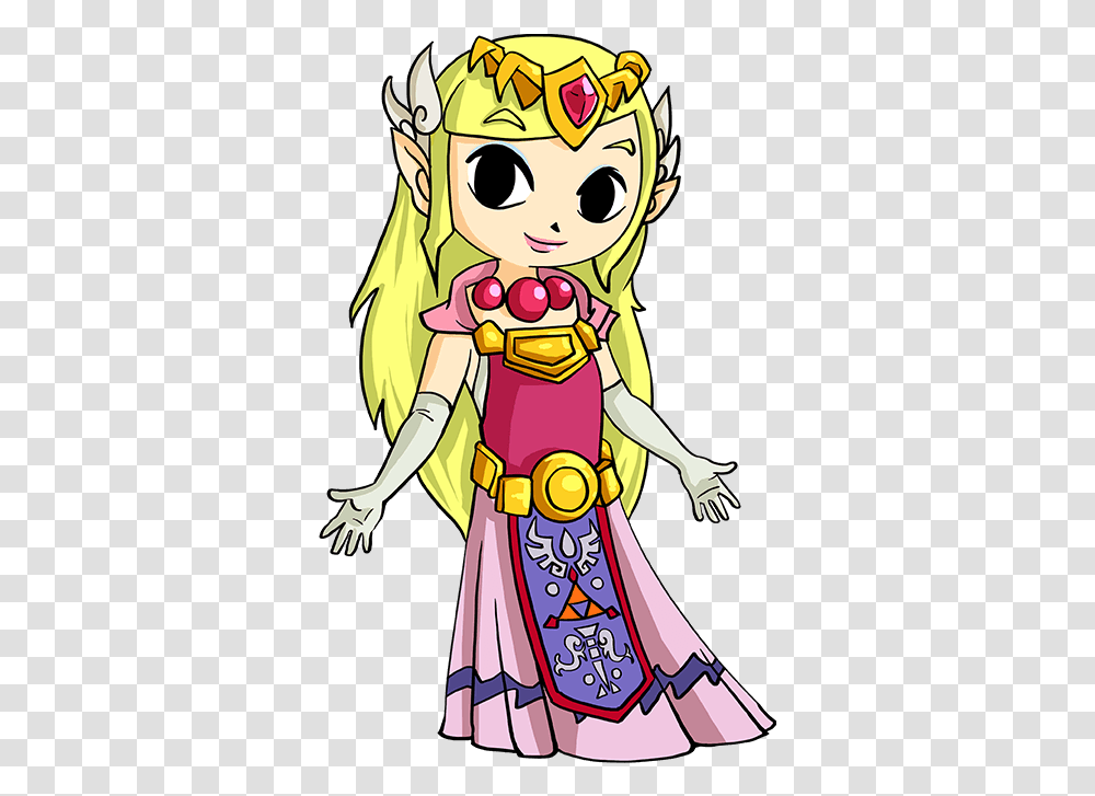 How To Draw Princess Zelda Draw Zelda Characters, Manga, Comics, Book, Person Transparent Png