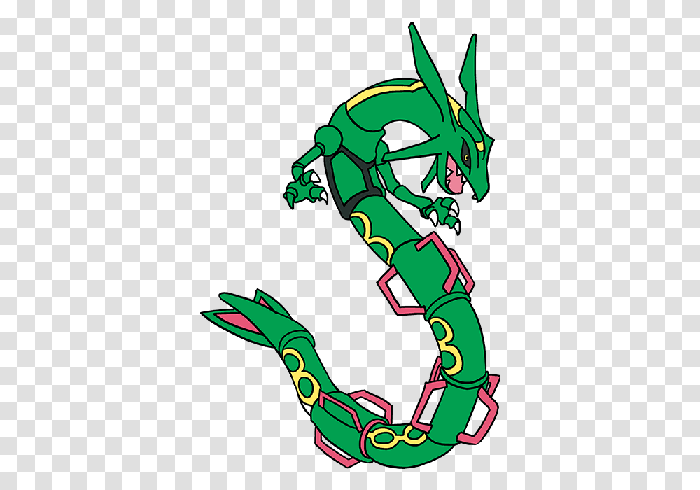 How To Draw Rayquaza Draw Rayquaza Step By Step, Green Transparent Png