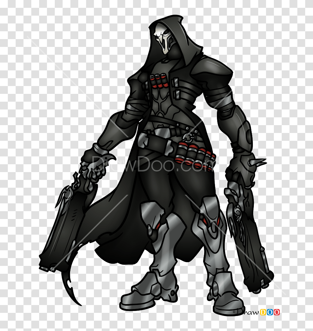 How To Draw Reaper Overwatch, Person, Human, Knight, Batman Transparent Png
