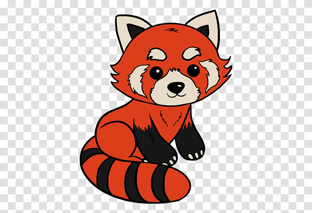 How To Draw Red Panda Easy Red Panda Drawing Step By Step Animal Toy Wildlife Teddy Bear Transparent Png Pngset Com
