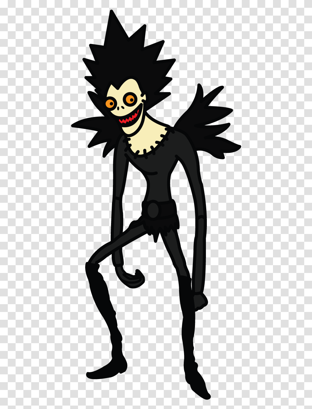 How To Draw Ryuk From Death Note Manga Easy Step, Face, Bird, Animal, Ninja Transparent Png