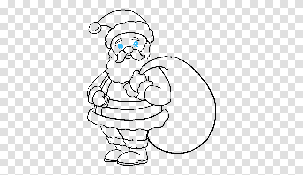 How To Draw Santa Claus Santa Picture To Draw, Cat, Pet, Mammal, Animal Transparent Png