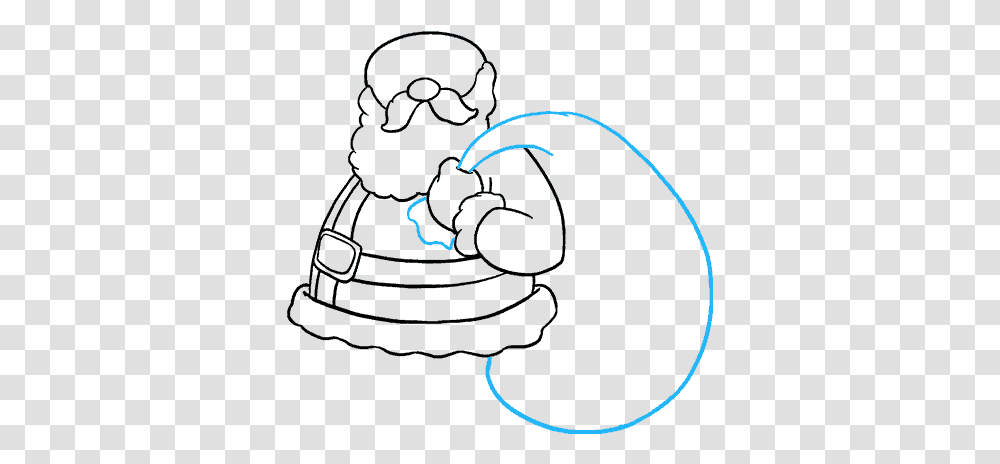 How To Draw Santa Claus Sketch, Outdoors, Nature Transparent Png
