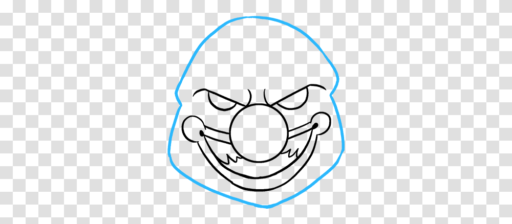 How To Draw Scary Clown Clown Draw, Sweets, Food, Confectionery, Tennis Ball Transparent Png