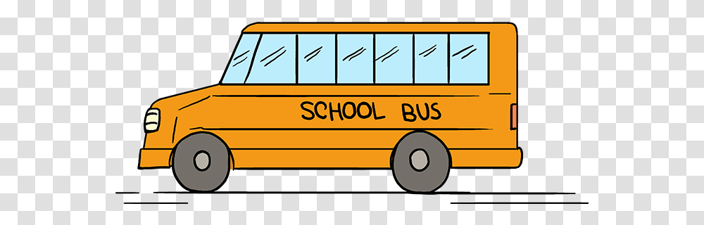 How To Draw School Bus Bus Drawing, Vehicle, Transportation Transparent Png