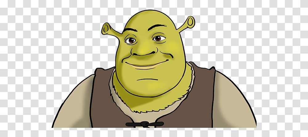 How To Draw Shrek Draw Shrek Step By Step, Face, Apparel, Head Transparent Png