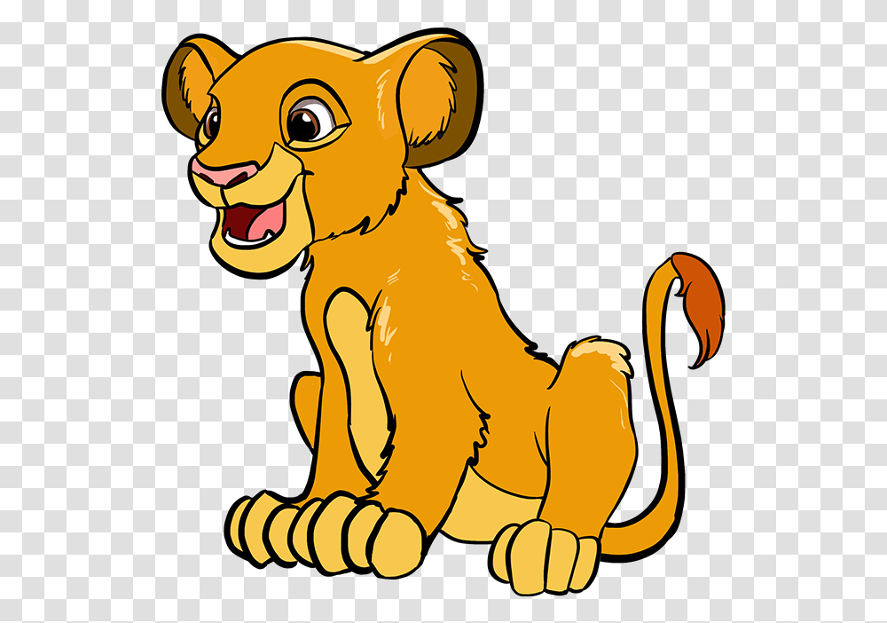 How To Draw Simba From The Lion King Drawing Simba, Mammal, Animal, Wildlife, Pet Transparent Png