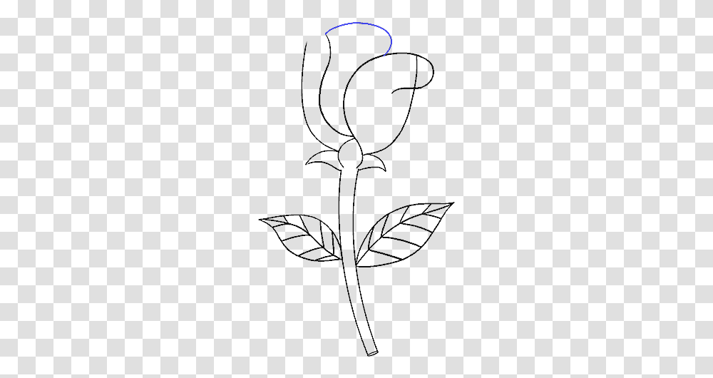 How To Draw Simple Rose Drawing, Gray, World Of Warcraft Transparent Png