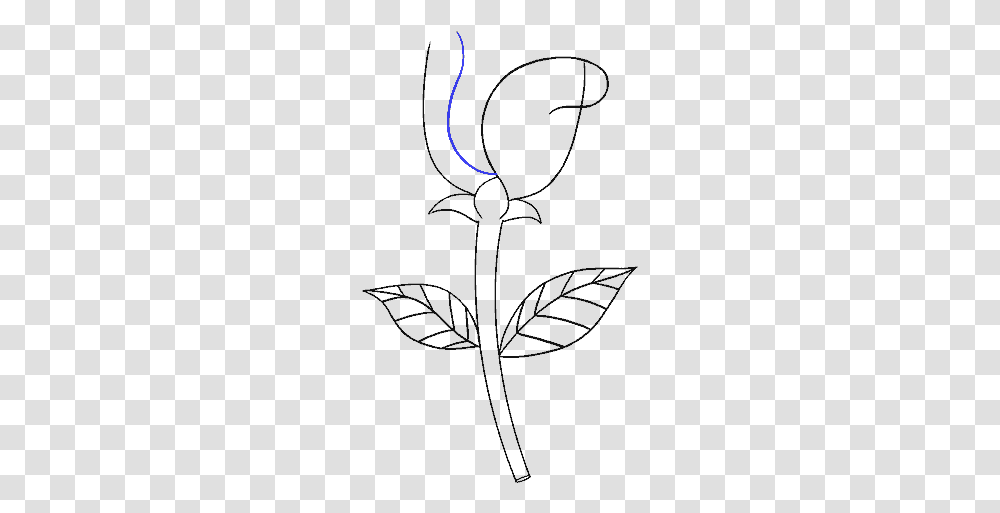How To Draw Simple Rose Drawing, Outdoors, Nature, Astronomy, Outer Space Transparent Png