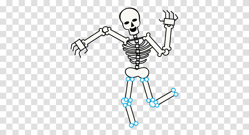 How To Draw Skeleton Cartoon Background Skeleton, Costume Transparent Png
