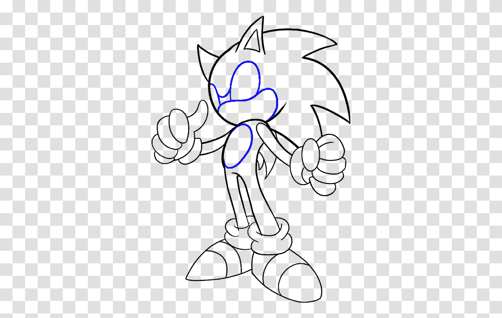 How To Draw Sonic The Hedgehog, Light, Neon Transparent Png