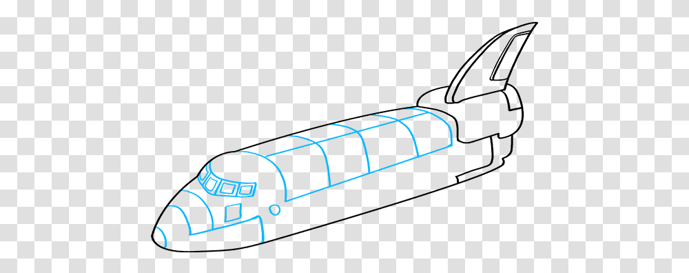 How To Draw Space Shuttle Rocket Space Shuttle Drawing, Light, Sleeve Transparent Png