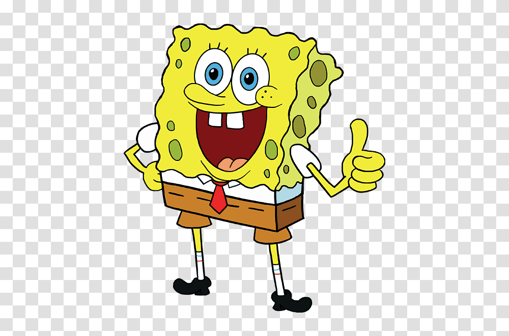 How To Draw Spongebob Easy Step, Finger, Hand, Thumbs Up, Outdoors Transparent Png