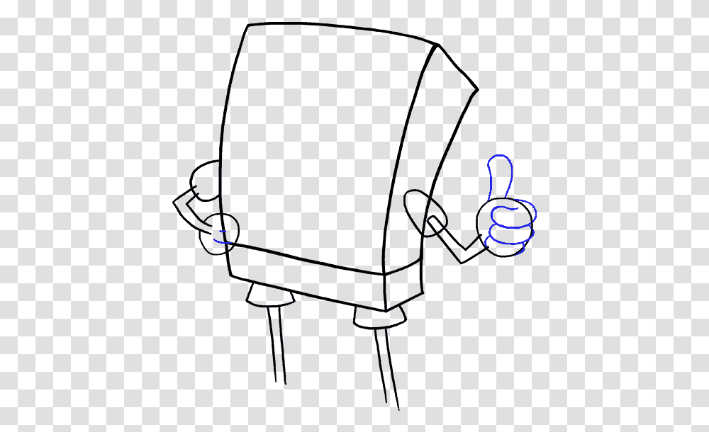 How To Draw Spongebob Spongebob Drawing Easy Small, Leisure Activities, Chair, Furniture, Piano Transparent Png