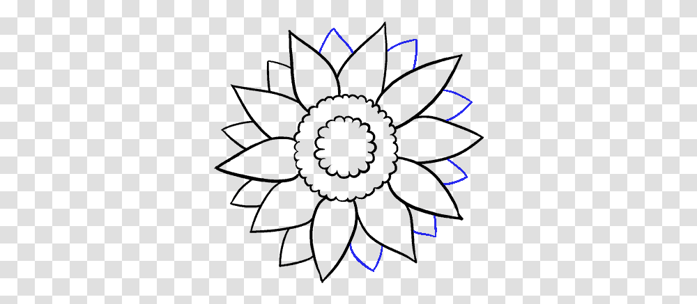 How To Draw Sunflower Sunflower Easy To Draw, Outdoors, Light, Nature, Flare Transparent Png