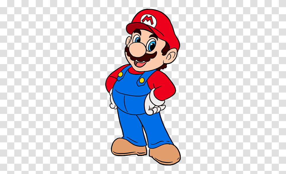 How To Draw Super Mario Super Mario Easy Drawing, Person, Human Transparent Png