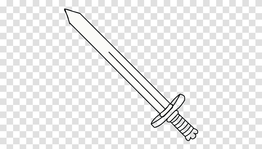 How To Draw Sword Line Art, Pencil, Blade, Weapon, Weaponry Transparent Png